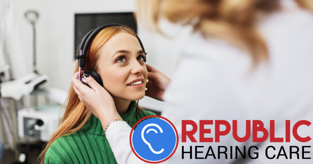 woman getting her hearing checked